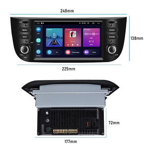 Android CarPlay & AndroidAuto Multimeedia FIAT PUNTO, LINEA (5 foto / 7)