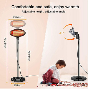 Sisseehitatud infrapuna soojuskiirgur patio heater HCH-2000D (4 foto / 8)