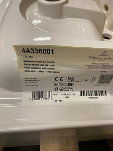 Valamu Villeroy&Boch Collaro 60x47 cm, alt, white UUS! (2 foto / 4)