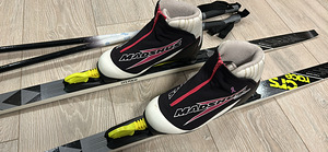 Suusad 145cm, suusasaapad S:36, kepid 115cm (2 foto / 2)