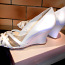 Белые туфли из натуральной кожи на платформе, 40, новые (фото #1)