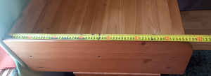 Täispuidust mähkimisalus/ kummut,madratsiga (6 foto / 6)