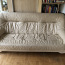 Бежевый кожаный диван + 2 кресла (фото #5)