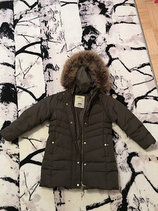 Зимняя куртка для девочек Zara, размер 110