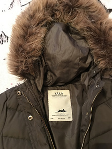 Tüdruku talvejope Zara, suurus 110 (4 foto / 4)