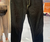 Черные джинсы topshop, w32/l32, momjeans
