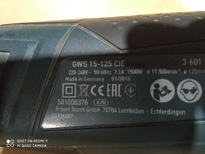 Nurklihvija Bosch GWS 15-125 CIE Professional (1 foto / 3)