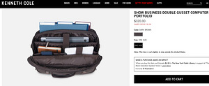 Ärikott sülearvuti lahtriga KENNETH COLE (nahk) (1 foto / 5)