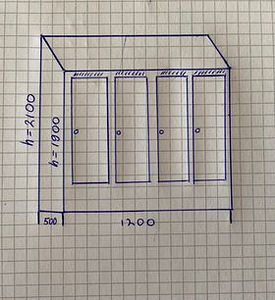 Metall Riidekapid 4-sektsiooniline (4 foto / 4)