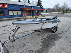 Mootorpaat+ Yamaha 4T 20hp mootor+ Respo paadihaagis (1 foto / 10)