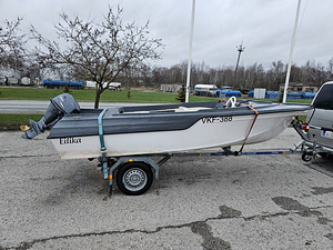 Mootorpaat+ Yamaha 4T 20hp mootor+ Respo paadihaagis (4 foto / 10)