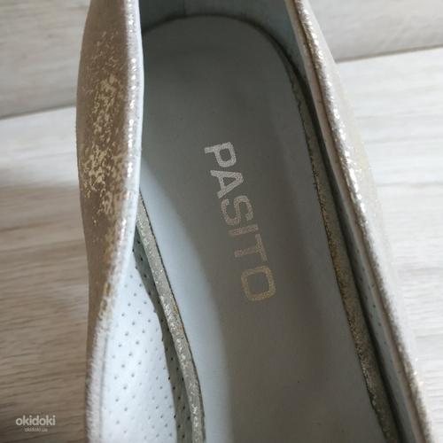 Кожаные стильные фирменные туфли от Pasito 38 р кожа везде (фото #6)