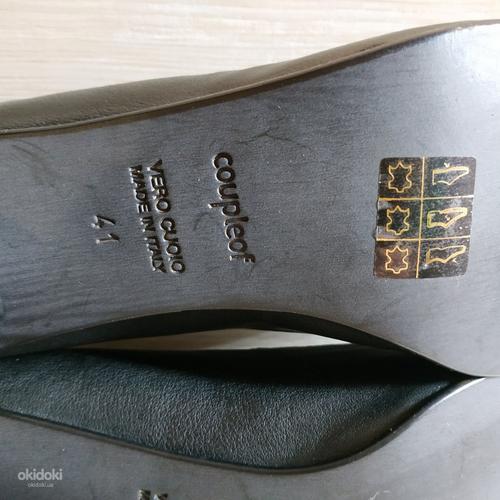 Кожаные фирменные женские туфли Италия 41 р кожа везде - Нов (фото #6)