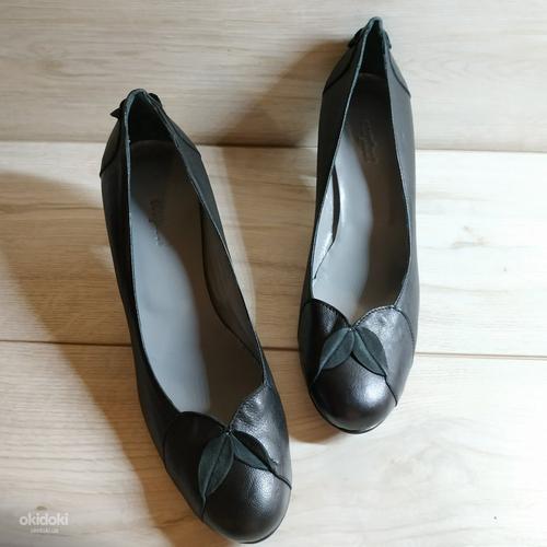 Кожаные фирменные женские туфли Италия 41 р кожа везде - Нов (фото #8)