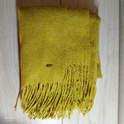 Фирменный большой женский шарф от Opus - натуральная шерсть (фото #5)