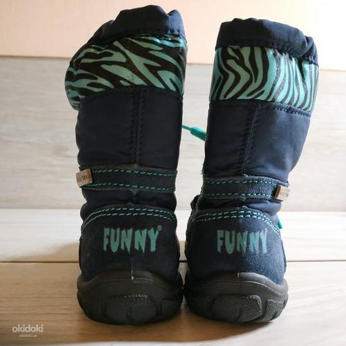 Шкіряні фірмові чобітки для дівчинки 21 р - Зима (фото #2)