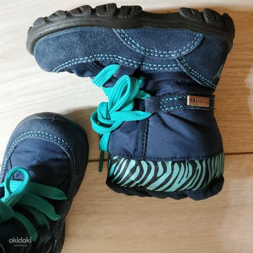 Шкіряні фірмові чобітки для дівчинки 21 р - Зима (фото #10)
