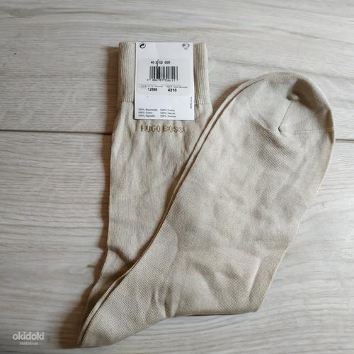 Чоловічі натуральні шкарпетки від Hugo Boss - нові-43-44 р (фото #6)