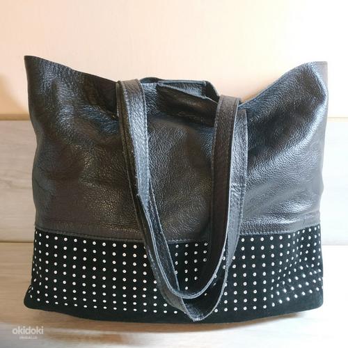 Шкіряна фірмова жіноча сумка шопер від Roberto Santi (фото #8)