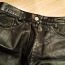 Итальянские чёрные шорты из натуральной кожи, 36-S-M, новые (фото #5)