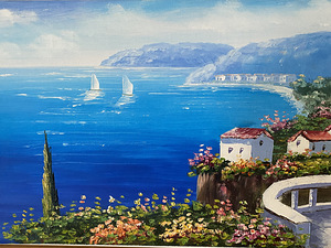 Картина маслом «Средиземное море» из Греции