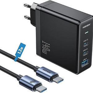 NOHON USB-C kiirlaadija adapter: 140W PD3.0