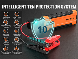 ASPERX AX2500 Jump Starter, 21000mAh 2500A (8 foto / 10)