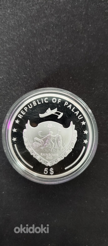 EVIL EYE 1 Oz Серебро Монета 5$ Палау 2020 (фото #4)