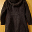 Темно-серое пальто с капюшоном (65% шерсти) для размера 140/146 (фото #2)