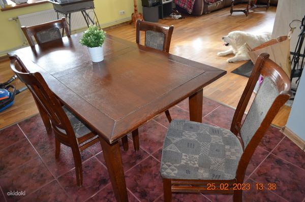 Обеденный стол + 4 стула (фото #2)