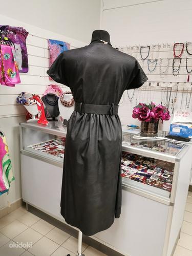 Платье чёрное из эко кожи (фото #3)