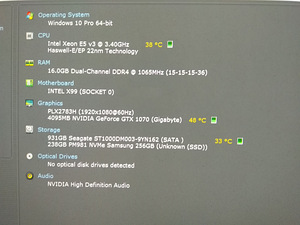 Xeon E5-2643/X99/16 ГБ/NVMe 256 ГБ/1TB/GTX 1070 8ГБ (2 фото из 10)