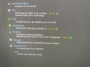 Xeon E5-2660v3/X99/16GB RAM/NVMe 500GB/GTX 1070 Ti Gaming 8G (2 foto / 10)