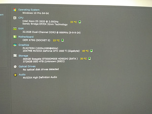 Xeon E5-2620/X79/32GB/SSD 128G/500G/GTX 1660Ti 6GB/AIO cool (2 foto / 10)