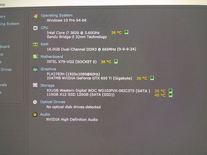 Intel I7-3820/X79/16GB RAM/SSD 128GB/HDD 1TB/GTX 650Ti 2GB (2 foto / 9)