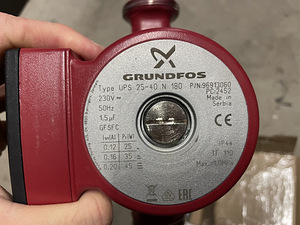 Tsirkulatsioonipump Grundfos UPS 25-40 N 180 230V (2 foto / 9)