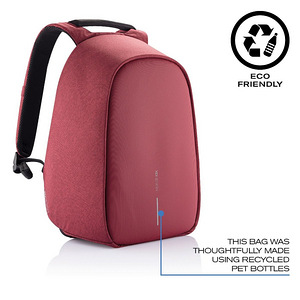 Bobby Hero Regular Anti-Theft Backpack, Red (5 foto / 10)