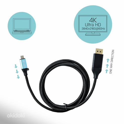 USB C to DisplayPort cable I-Tec (foto #1)