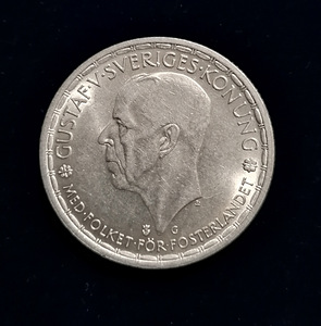 Rootsi hõbe 2 kronor 1944 originaal (2 foto / 2)