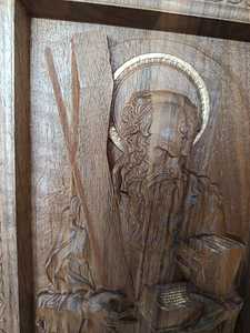 Apostel Andreas ikoon, tume pähkel, paksus 4cm (4 foto / 8)