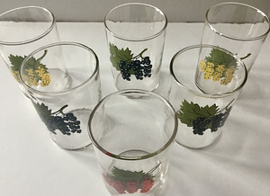 Vintage klaasi komplekt, 6 klaasi koos (2 foto / 3)