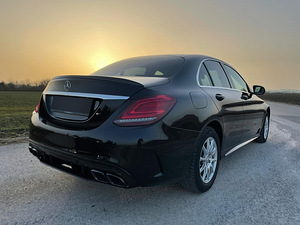 Диффузор заднего бампера с насадками Mercedes C-Class W205 (10 фото из 10)