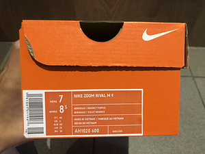 Шиповки универсальные NIKE ZOOM RIVAL M 9, размер 40 (5 фото из 5)