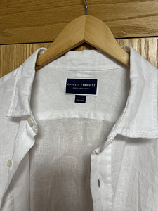 Charles Tyrwhitt белая льняная рубашка (3 фото из 7)