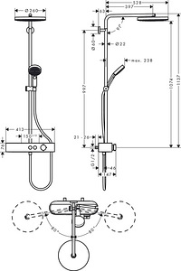 Новая душевая система Hansgrohe Pulsify 260 (2 фото из 6)