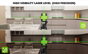 Laser laserlood statiiviga isetasanduv roheline (4 foto / 9)