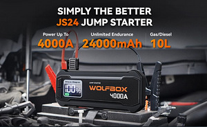WOLFBOX 4000A новый 24000мАч пусковой аккумулятор (2 фото из 5)