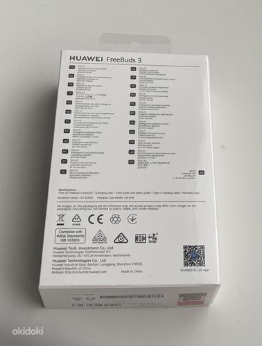 Huawei FreeBuds 3 Ceramic White/Carbon Black (фото #2)
