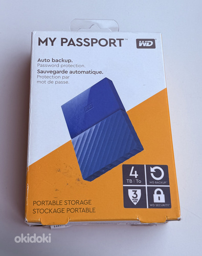 Western Digital WD My Passport 4TB , Blue