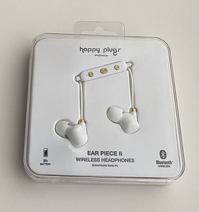 Happy Plugs Ear Piece II Wireless, White